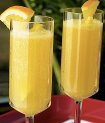this image of a Mimosa is borrowed from the Food Network to give you idea of the glass --